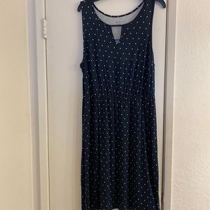 Navy blue Polka Dot dress